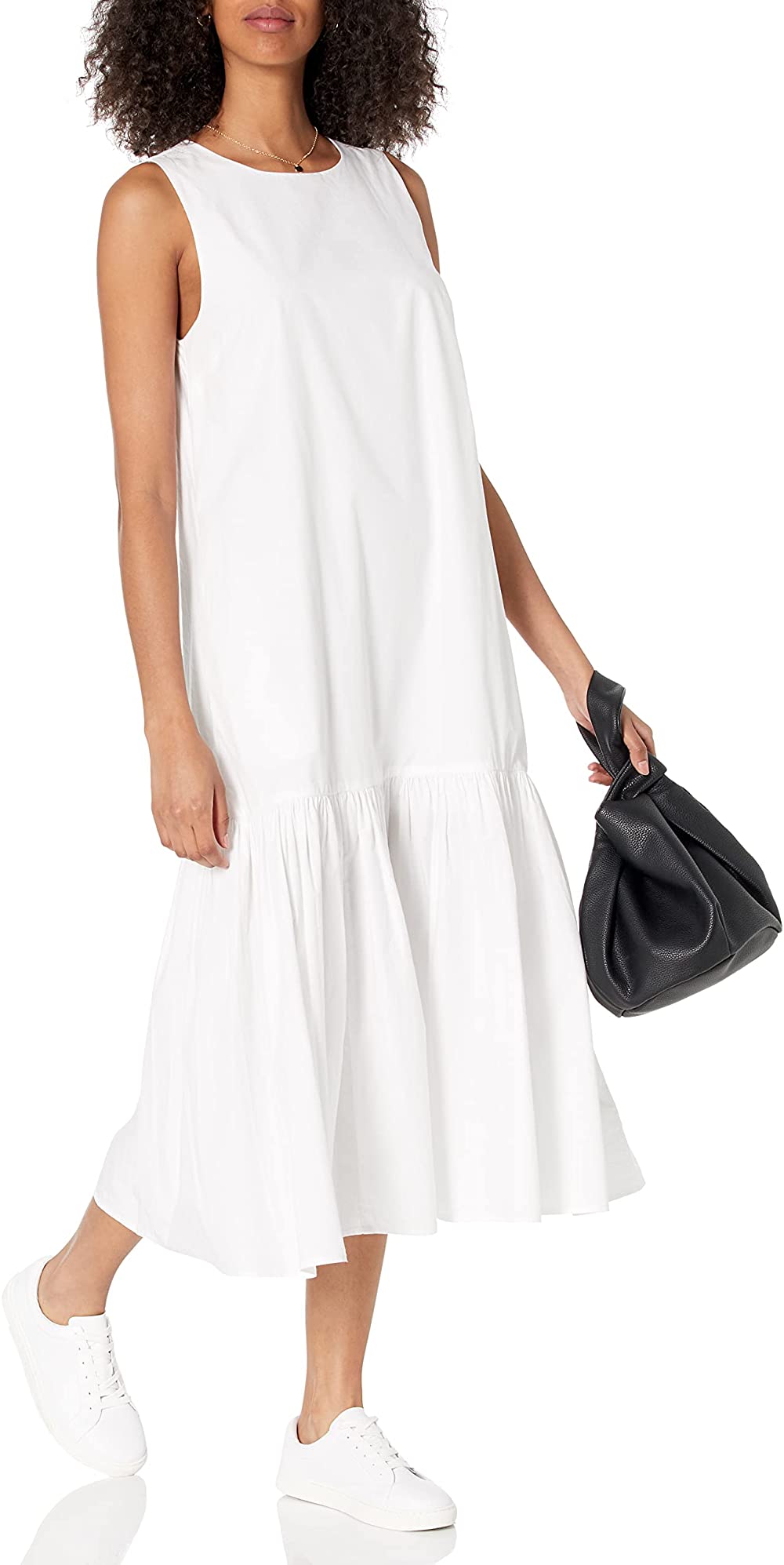 womens white cotton dress